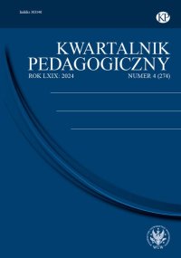 Kwartalnik Pedagogiczny 2024/4 (274) - Joanna Madalińska-Michalak - eprasa