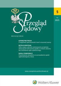 Przegląd Sądowy. Numer 5/2025 - Opracowanie zbiorowe - ebook