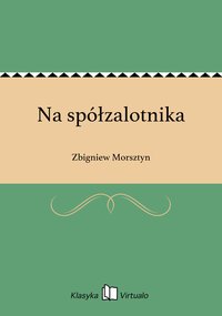 Na spółzalotnika - Zbigniew Morsztyn - ebook