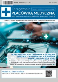 Zarządzanie Placówką Medyczną – numer specjalny 64. Najważniejsze zmiany prawne w ochronie zdrowia - Opracowanie zbiorowe - eprasa