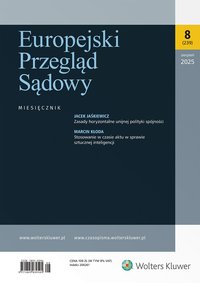 Europejski Przegląd Sądowy - Nr 8/2025 [239] - Opracowanie zbiorowe - ebook