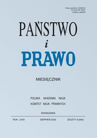 Państwo i Prawo - Nr 8/2025 [954] - Opracowanie zbiorowe - ebook