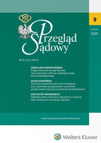 Przegląd Sądowy - Nr 9/2025 - Opracowanie zbiorowe - ebook