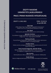 Zeszyty Naukowe Uniwersytetu Jagiellońskiego. Prace z Prawa Własności Intelektualnej - Zeszyt 3 (169) - Opracowanie zbiorowe - ebook