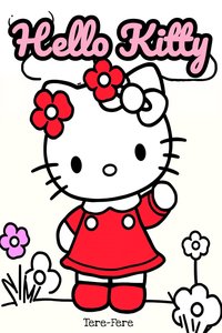 Hello Kitty kolorowanki do druku. Bajkowe kolorowanki PDF - Mila Bellamy - ebook