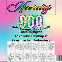 Kwiaty 900 kolorowanek - Krzysztof Lewicki - ebook