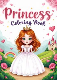 Księżniczki – Kolorowanka dla Dzieci | 50 Uroczych Ilustracji do Kolorowania - Artur Rojczak Marta Nowak - ebook