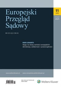 Europejski Przegląd Sądowy. Nr 11/2025 - Opracowanie zbiorowe - ebook