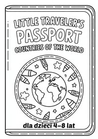 Kolorowanka Podróżnika. Little Traveller's Passport. - Jerzy Pietrzak - ebook
