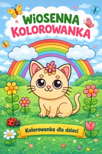 Kolorowanka wiosenna dla dzieci A4 - bold & easy PDF do druku - Anna Majovsky - ebook