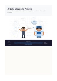 AI jako Wsparcie Prawne - Michał Wiatrak - ebook
