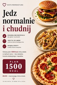 Dieta Rekreacyjna 1500 kcal. Jedz normalnie i chudnij - Ida Czajka - ebook