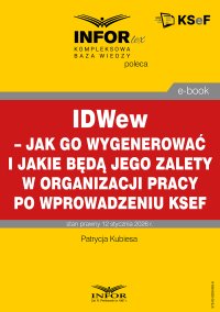 IDWew – jak go wygenerować i jakie będą jego zalety w organizacji pracy po wprowadzeniu KSeF - Patrycja Kubiesa - ebook