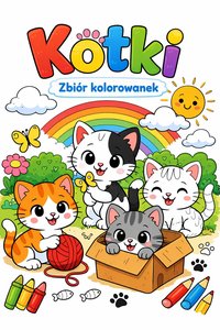 Kotki- zbiór kolorowanek - Anna Czetyrkowska - ebook