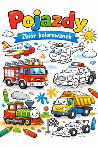 Pojazdy- zbiór kolorowanek - Anna Czetyrkowska - ebook