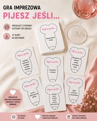 Pijesz jeśli… – Gra imprezowa do druku 27 kart PDF - Olena Majkowsky - ebook