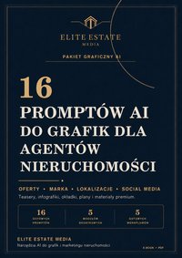 Prompty AI do grafik na social media dla agentów nieruchomości - ELITE ESTATE MEDIA - ebook