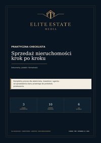 Sprzedaż nieruchomości krok po kroku. Praktyczna checklista - ELITE ESTATE MEDIA - ebook
