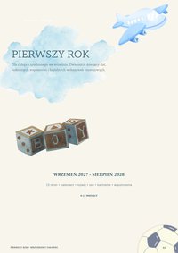 Kalendarz pierwszego roku chłopca Wrzesień - Anastasiia Pron - ebook