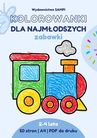 Kolorowanki dla najmłodszych. Zabawki. 2-4 lata - ebook PDF - Majewska Beata - ebook
