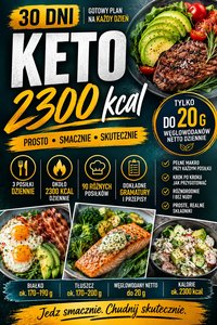 DIETA KETO 2300 KCAL GOTOWY PLAN NA 30 DNI - Radosław Sołtys - ebook