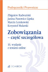 Zobowiązania - część szczegółowa z testami online - Zbigniew Radwański - ebook