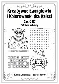 Kreatywne łamigówki i kolorowanki dla dzieci CZ. III - ebook PDF - Monika Skrzypczak - ebook