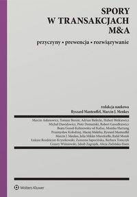 Spory w transakcjach M and A - Marcin Asłanowicz - ebook