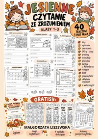 JESIENNE CZYTANIE ZE ZROZUMIENIEM 1–3 - Małgorzata Liszewska - ebook