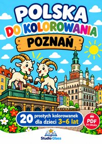 Polska do kolorowania. Poznań – 20 kolorowanek dla dzieci - Pola Krajewska - ebook