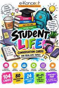 STUDENT LIFE: EXPECTATIONS VS REALITY! Karty konwersacyjne j. angielski - Anna Dąbek - ebook