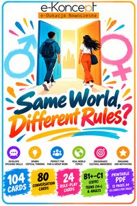 SAME WORLD, DIFFERENT RULES? Karty konwersacyjne j.angielski - Anna Dąbek - ebook