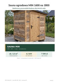 Sauna ogrodowa MIN 1600 na 1800. Budżetowy przewodnik budowy dla dwóch osób - Opracowanie Zbiorowe - ebook