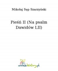 Pieśń II (Na psalm Dawidów LII) - Mikołaj Sęp Szarzyński - ebook