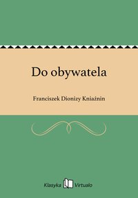 Do obywatela - Franciszek Dionizy Kniaźnin - ebook