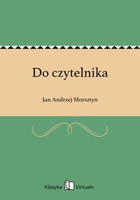 Do czytelnika - Jan Andrzej Morsztyn - ebook