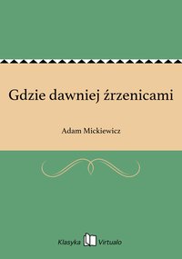 Gdzie dawniej źrzenicami - Adam Mickiewicz - ebook