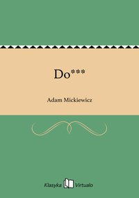Do*** - Adam Mickiewicz - ebook