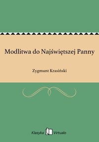 Modlitwa do Najświętszej Panny - Zygmunt Krasiński - ebook