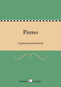 Pismo - Cyprian Kamil Norwid - ebook