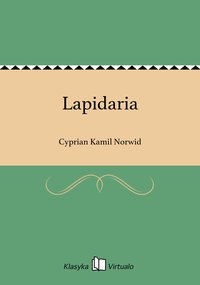 Lapidaria - Cyprian Kamil Norwid - ebook