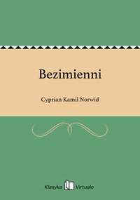 Bezimienni - Cyprian Kamil Norwid - ebook