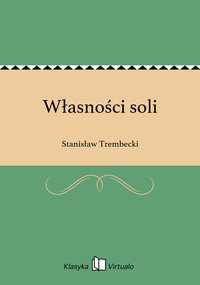Własności soli - Stanisław Trembecki - ebook