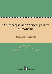 O nieszczęściach Ojczyzny i rzezi humańskiej - Franciszek Karpiński - ebook