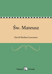 Św. Mateusz - David Herbert Lawrence - ebook