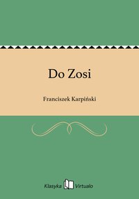 Do Zosi - Franciszek Karpiński - ebook