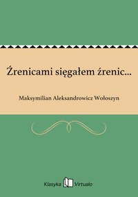 Źrenicami sięgałem źrenic... - Maksymilian Aleksandrowicz Wołoszyn - ebook