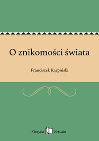 O znikomości świata - Franciszek Karpiński - ebook