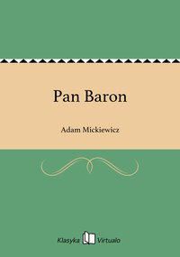 Pan Baron - Adam Mickiewicz - ebook