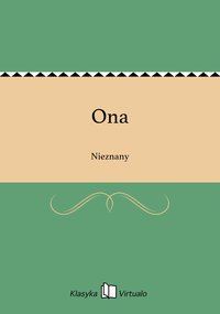 Ona - Nieznany - ebook